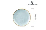 Talerz płytki Stonecast Duck Egg Blue 324 mm Churchill SDESEV121