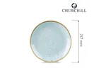 Talerz płytki Stonecast Duck Egg Blue 217 mm Churchill SDESEVP81