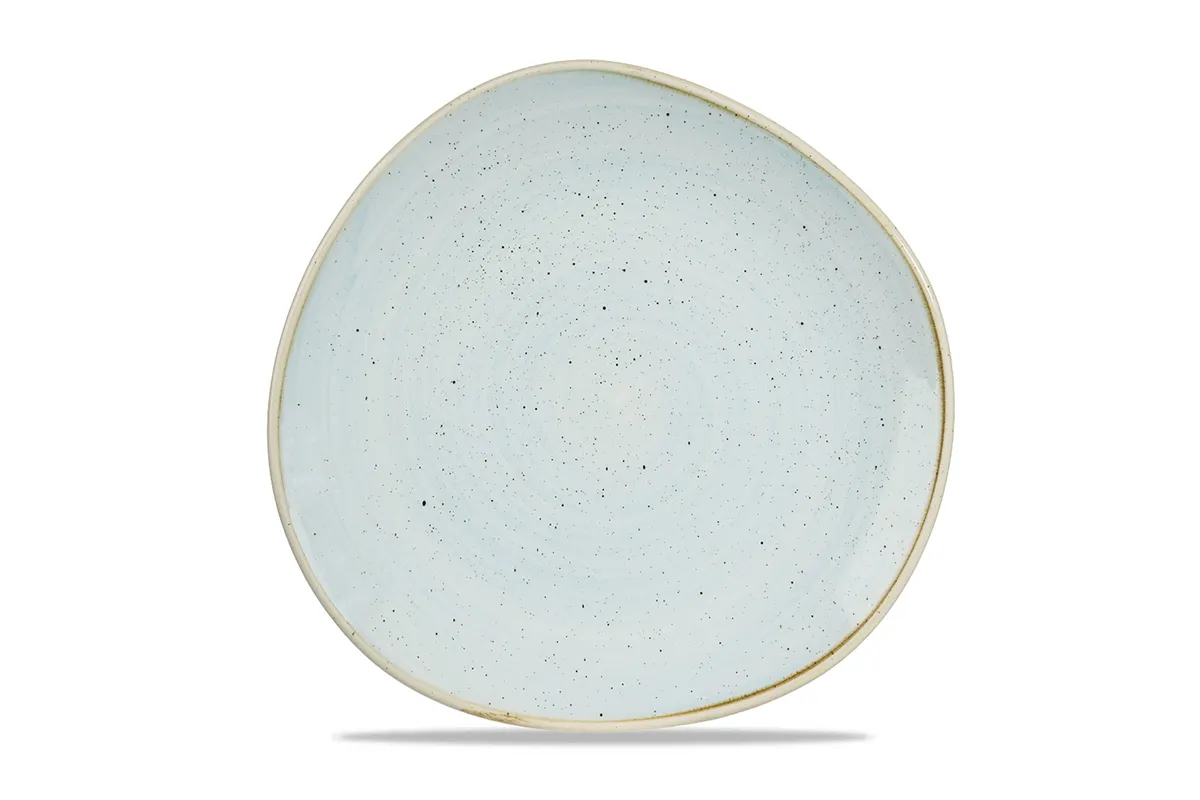 Talerz płytki o organicznym kształcie Stonecast Duck Egg Blu 264 mm Churchill SDESOG101