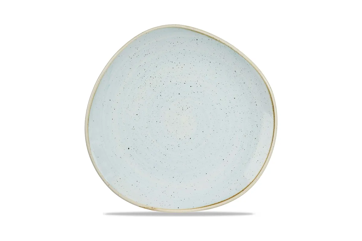 Talerz płytki o organicznym kształcie Stonecast Duck Egg Blu 286 mm Churchill SDESOG111