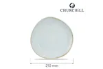 Talerz płytki o organicznym kształcie Stonecast Duck Egg Blu 210 mm Churchill SDESOG81