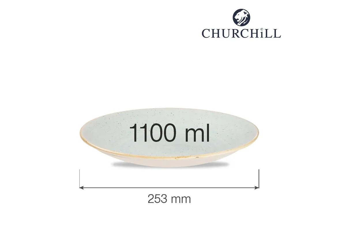 Miska o organicznym kształcie Stonecast Duck Egg Blue 1100 ml Churchill SDESOGB11