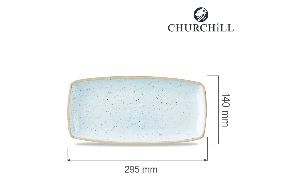 Półmisek Stonecast Duck Egg Blue 295x140 mm Churchill SDESOP111