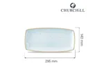 Półmisek Stonecast Duck Egg Blue 295x140 mm Churchill SDESOP111
