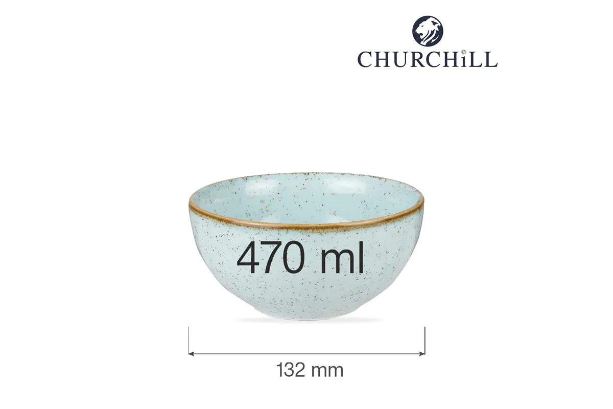 Miska Stonecast Duck Egg Blue 470 ml, 132 mm Churchill SDESRBL61