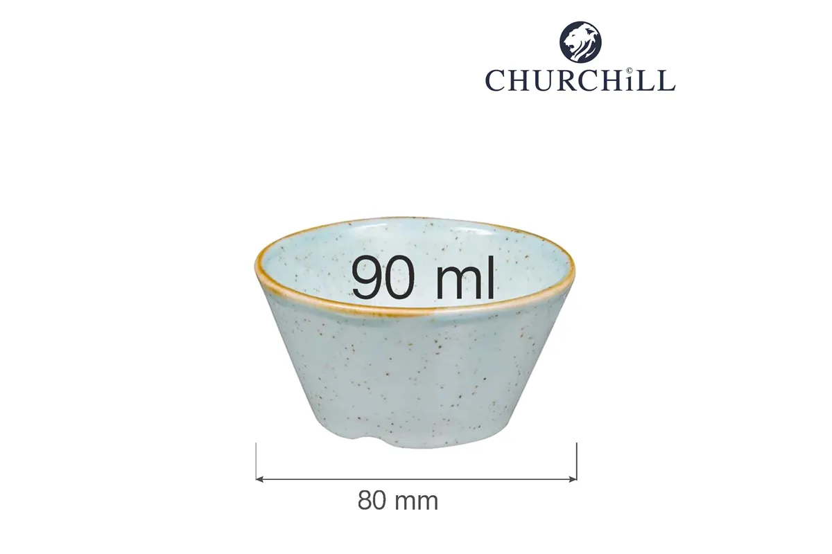 Naczynie do dipów Stonecast Duck Egg Blue 90 ml, 80 mm Churchill SDESSD31