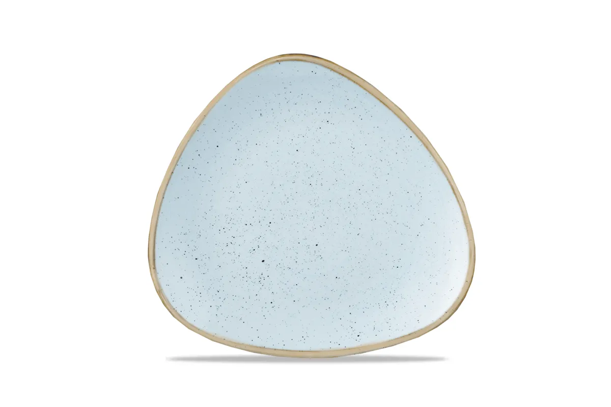 Talerz trójkątny Stonecast Duck Egg Blue 265 mm Churchill SDESTR101
