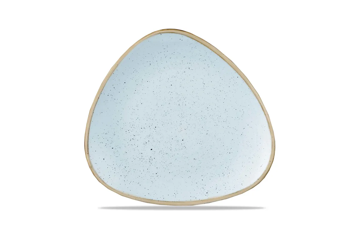 Talerz trójkątny Stonecast Duck Egg Blue 311 mm Churchill SDESTR121