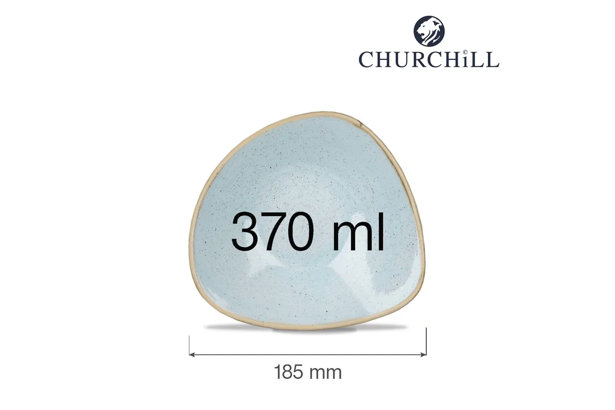 Miska trójkątna Stonecast Duck Egg Blue 370 ml Churchill SDESTRB71