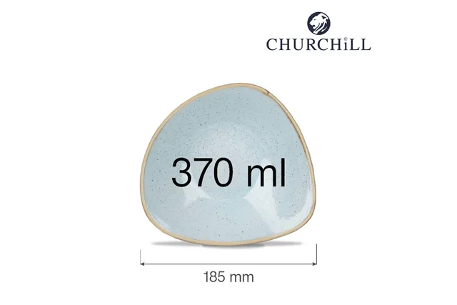 Miska trójkątna Stonecast Duck Egg Blue 370 ml Churchill SDESTRB71 Miska trójkątna Stonecast Duck Egg Blue 370 ml Churchill SDESTRB71