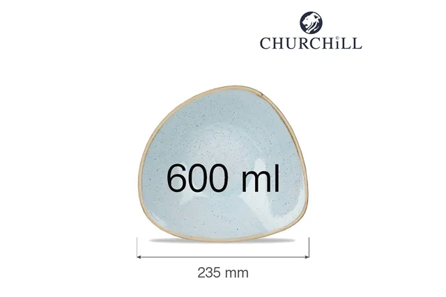 Miska trójkątna Stonecast Duck Egg Blue 600 ml Churchill SDESTRB91 Miska trójkątna Stonecast Duck Egg Blue 600 ml Churchill SDESTRB91