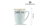 Kubek Stonecast Duck Egg Blue 340 ml Churchill SDESVM121