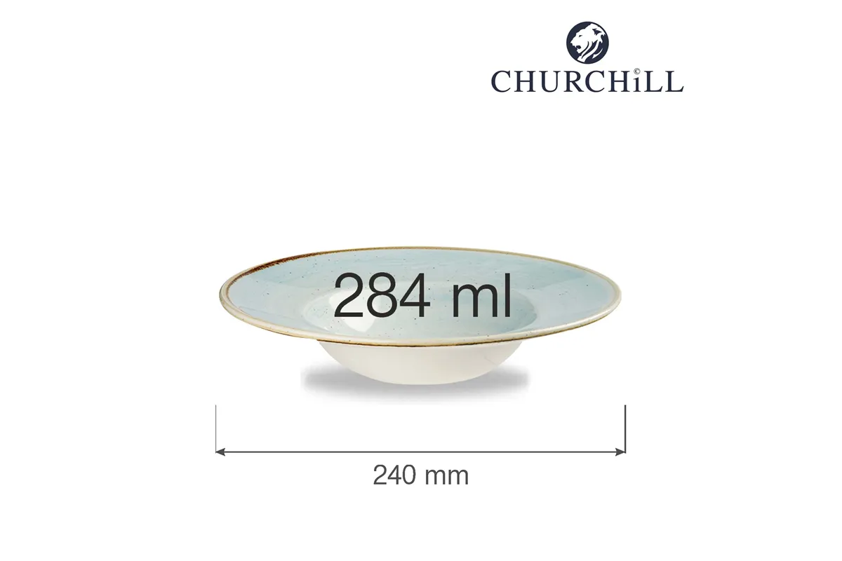 Talerz głęboki Stonecast Duck Egg Blue 240 mm Churchill SDESVWBM1