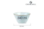 Miska konikalna Stonecast Duck Egg Blue 340 ml, 121 mm Churchill SDESZE121