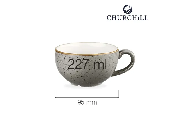 Filiżanka Stonecast Peppercorn Grey 227 ml Churchill SPGSCB201 Filiżanka Stonecast Peppercorn Grey 227 ml Churchill SPGSCB201