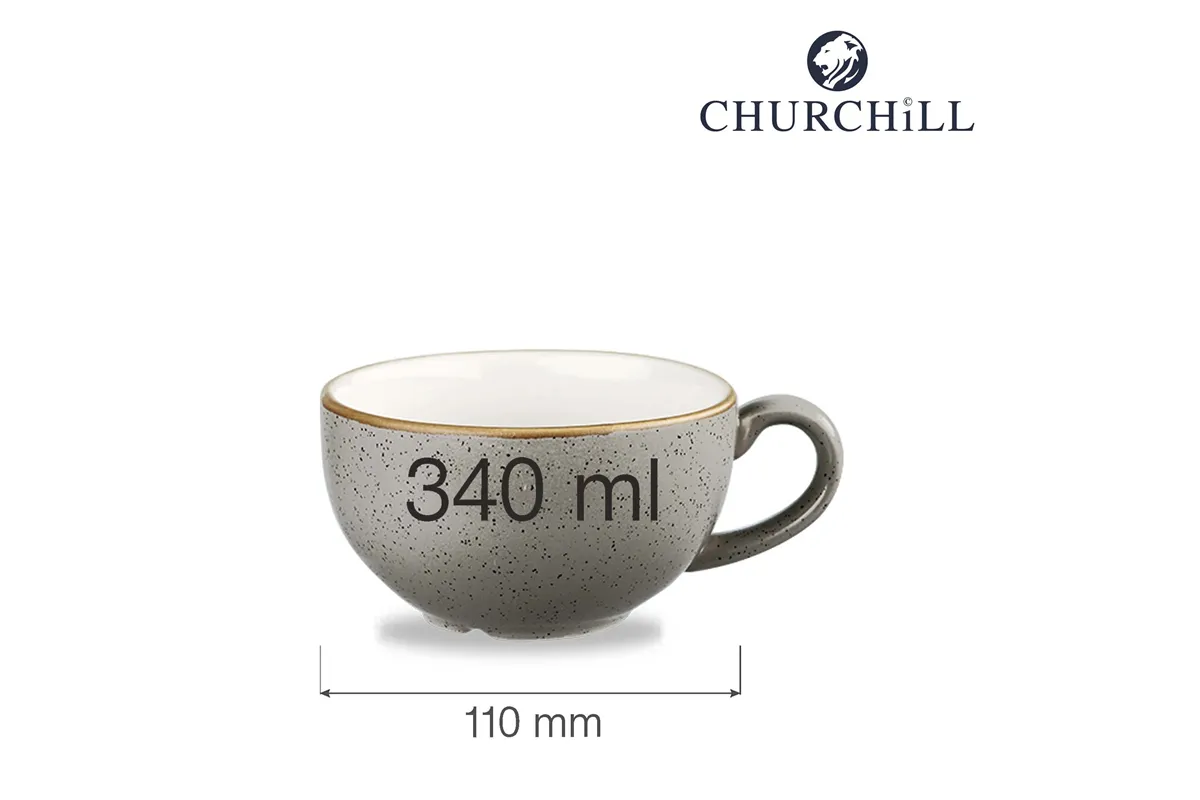 Filiżanka Stonecast Peppercorn Grey 340 ml Churchill SPGSCB281