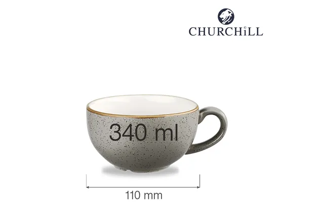 Filiżanka Stonecast Peppercorn Grey 340 ml Churchill SPGSCB281 Filiżanka Stonecast Peppercorn Grey 340 ml Churchill SPGSCB281