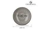 Miska coupe Stonecast Peppercorn Grey 1136 ml Churchill SPGSEVB91