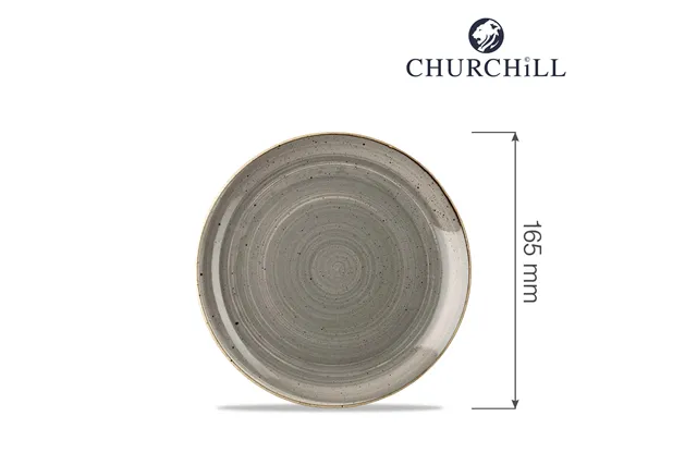 Talerz płytki Stonecast Grey 165 mm Churchill SPGSEVP61 Talerz płytki Stonecast Grey 165 mm Churchill SPGSEVP61