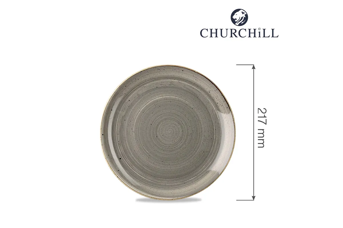 Talerz płytki Stonecast Peppercorn Grey 217 mm Churchill SPGSEVP81