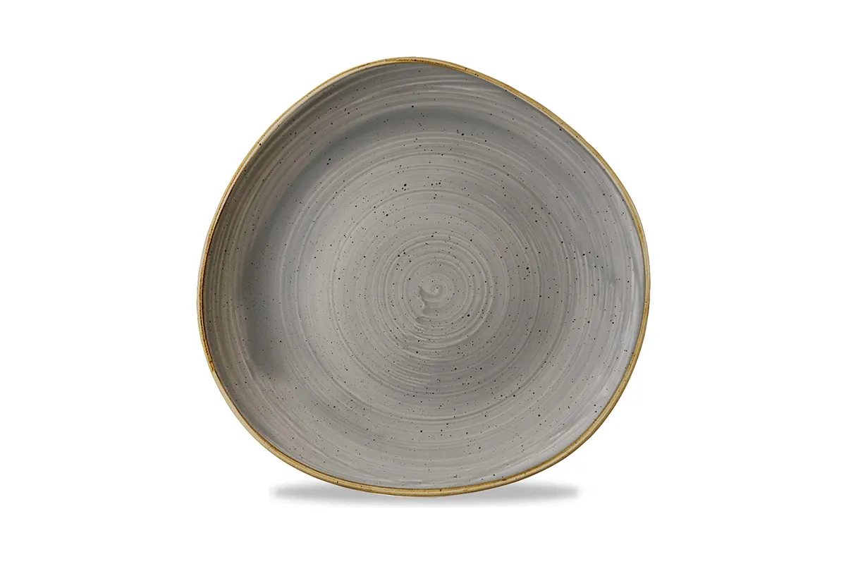 Talerz płytki o organicznym ksztalcie Stonecast Peppercorn Grey 286 mm Churchill SPGSOG111
