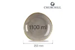 Miska o organicznym ksztalcie Stonecast Peppercorn Grey 340ml Churchill SPGSOGB11