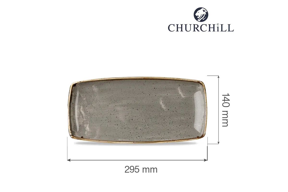Półmisek Stonecast Peppercorn Grey 295x140 mm Churchill SPGSOP111