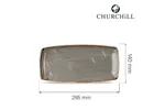 Półmisek Stonecast Peppercorn Grey 295x140 mm Churchill SPGSOP111