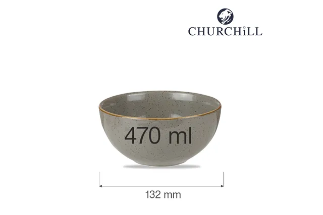 Miska Stonecast Peppercorn Grey 470 ml, 132 mm Churchill SPGSRBL61 Miska Stonecast Peppercorn Grey 470 ml, 132 mm Churchill SPGSRBL61