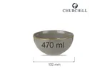 Miska Stonecast Peppercorn Grey 470 ml, 132 mm Churchill SPGSRBL61