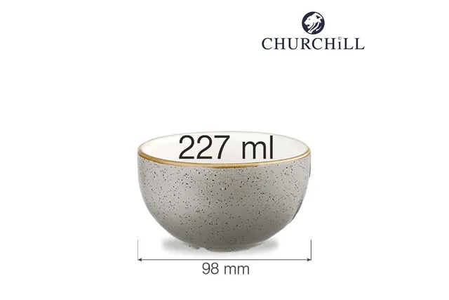 Miska/cukiernica Stonecast Peppercorn Grey 227 ml, 98 mm Churchill SPGSSSGR1 Miska/cukiernica Stonecast Peppercorn Grey 227 ml, 98 mm Churchill SPGSSSGR1