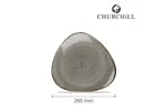 Talerz trójkątny Stonecast Peppercorn Grey 265 mm Churchill SPGSTR101