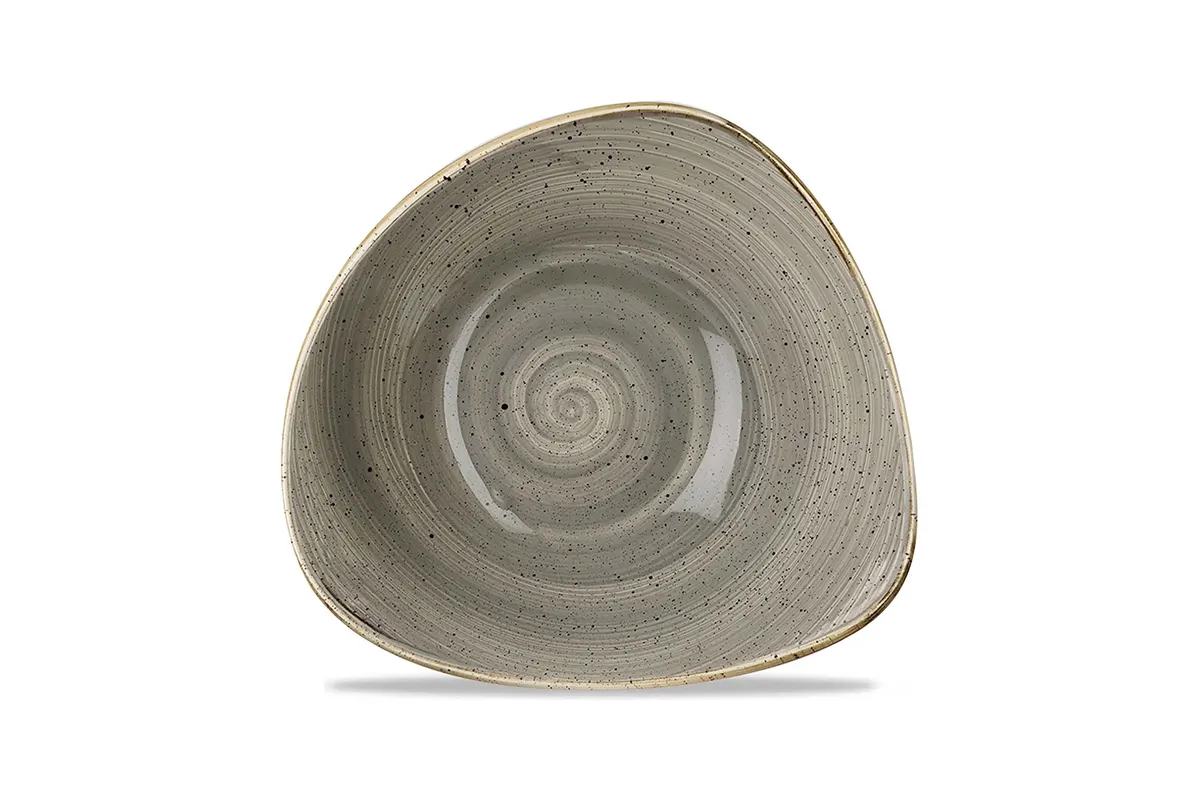 Miska trójkątna Stonecast Peppercorn Grey 600 ml Churchill SPGSTRB91