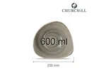 Miska trójkątna Stonecast Peppercorn Grey 600 ml Churchill SPGSTRB91