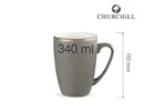 Kubek Stonecast Peppercorn Grey 340 ml Churchill SPGSVM121