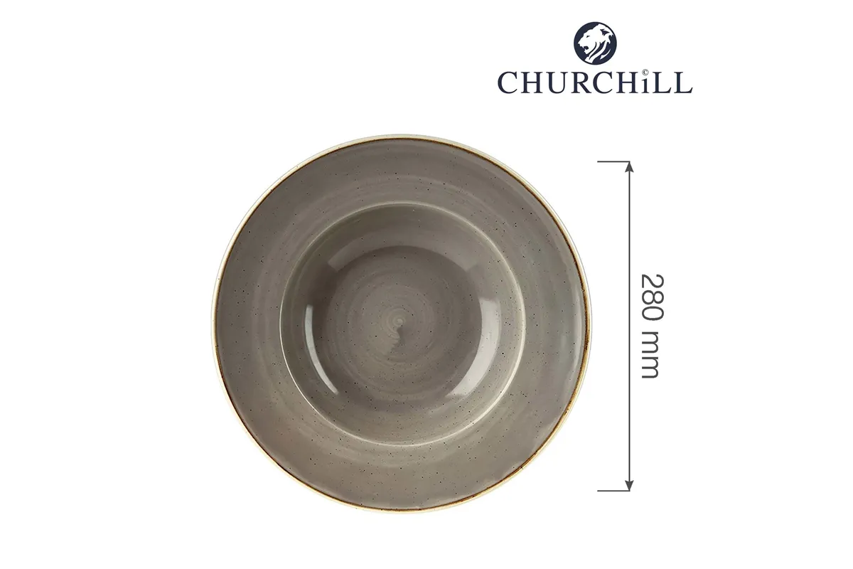 Talerz do pasty Stonecast Peppercorn Grey 280 mm Churchill SPGSVWBL1