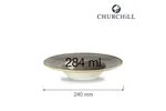 Talerz głęboki Stonecast Peppercorn Grey 240 mm Churchill SPGSVWBM1