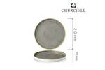 Talerz płytki z rantem Stonecast Peppercorn Grey 210 mm Churchill SPGSWP211