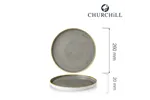 Talerz płytki z rantem Stonecast Peppercorn Grey 260 mm Churchill SPGSWP261