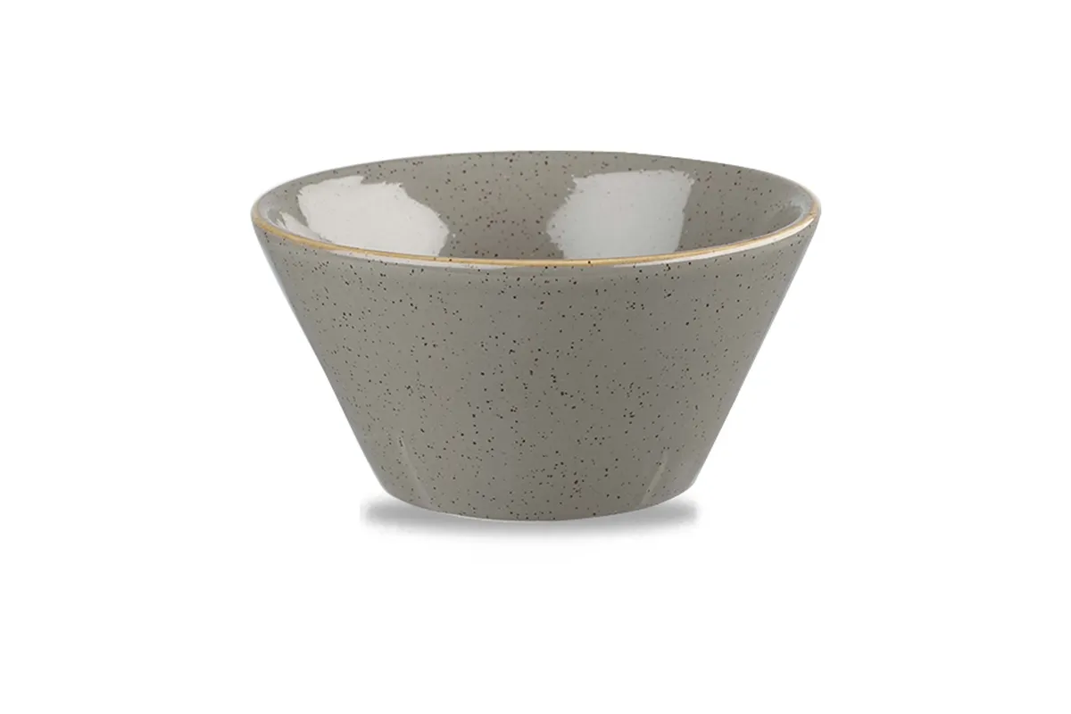 Miska konikalna Stonecast Peppercorn Grey 340 ml, 121 mm Churchill SPGSZE121