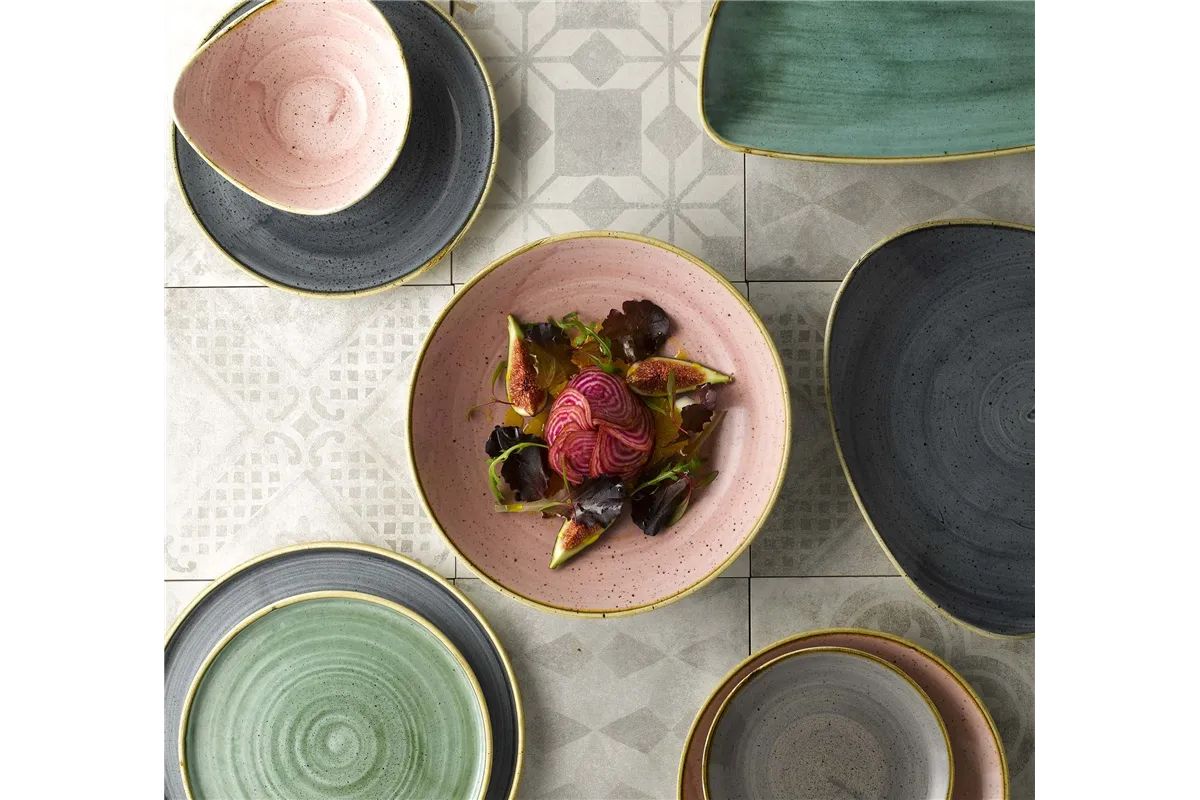 Talerz płytki Stonecast Petal Pink 260 mm Churchill SPPSEV101