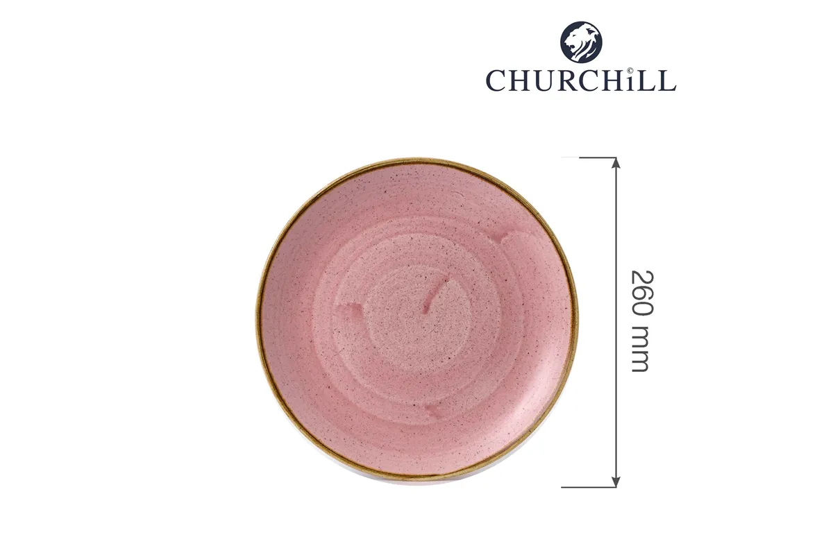 Talerz płytki Stonecast Petal Pink 260 mm Churchill SPPSEV101