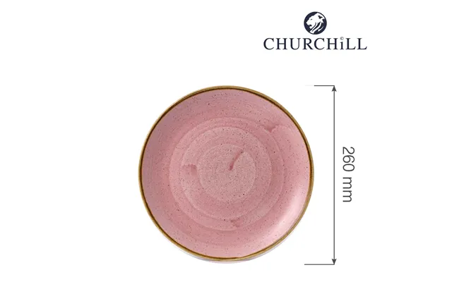 Talerz płytki Stonecast Petal Pink 260 mm Churchill SPPSEV101 Talerz płytki Stonecast Petal Pink 260 mm Churchill SPPSEV101
