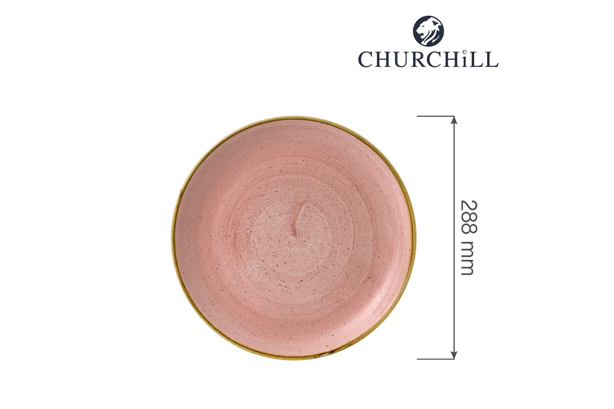 Talerz płytki Stonecast Petal Pink 288 mm Churchill SPPSEV111