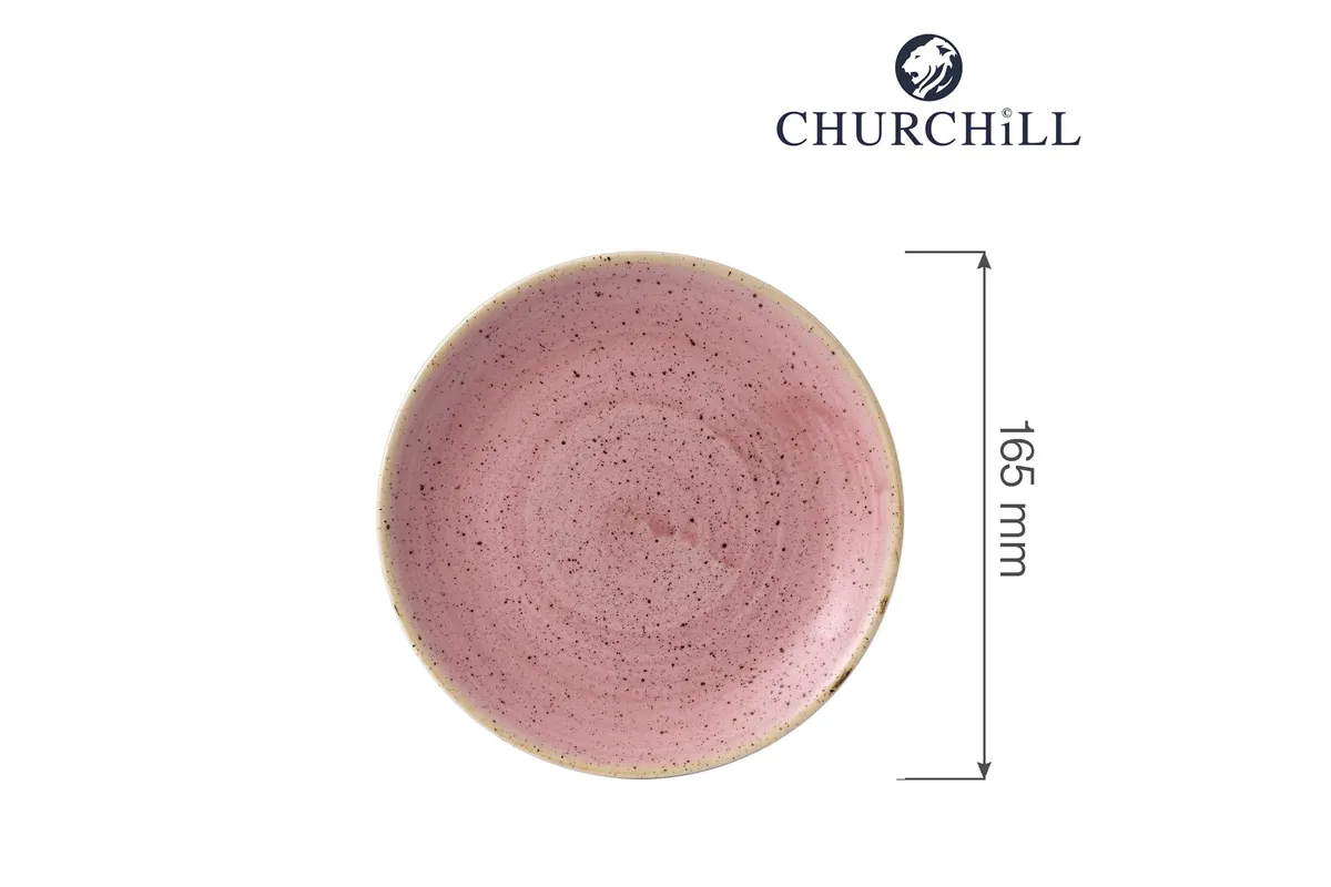 Talerz płytki Stonecast Petal Pink 165 mm Churchill SPPSEVP61
