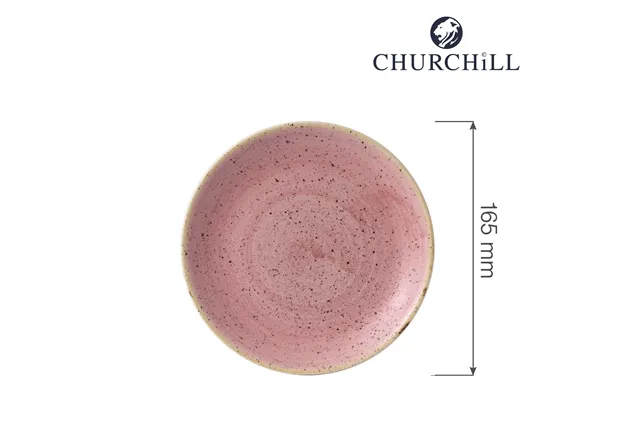 Talerz płytki Stonecast Petal Pink 165 mm Churchill SPPSEVP61 Talerz płytki Stonecast Petal Pink 165 mm Churchill SPPSEVP61