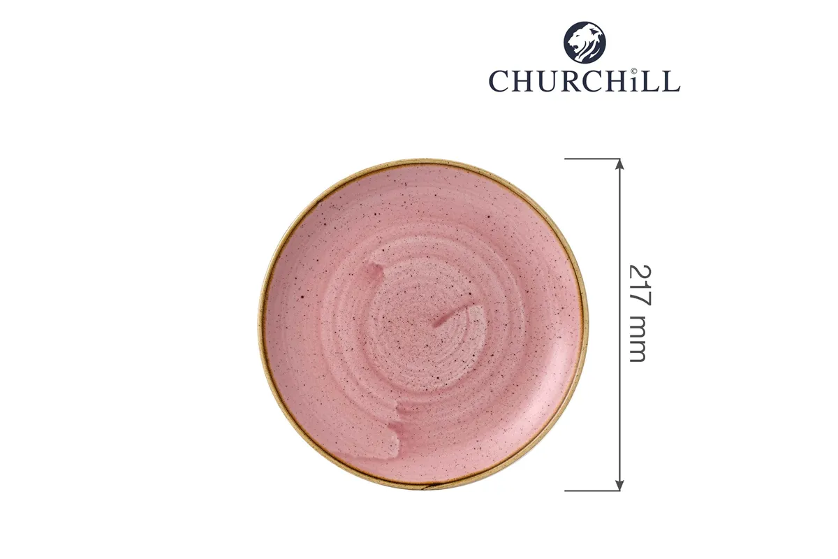 Talerz płytki Stonecast Petal Pink 217 mm Churchill SPPSEVP81