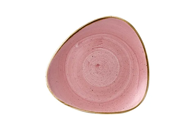 Talerz trójkątny Stonecast Petal Pink 229 mm Churchill SPPSTR91 Talerz trójkątny Stonecast Petal Pink 229 mm Churchill SPPSTR91