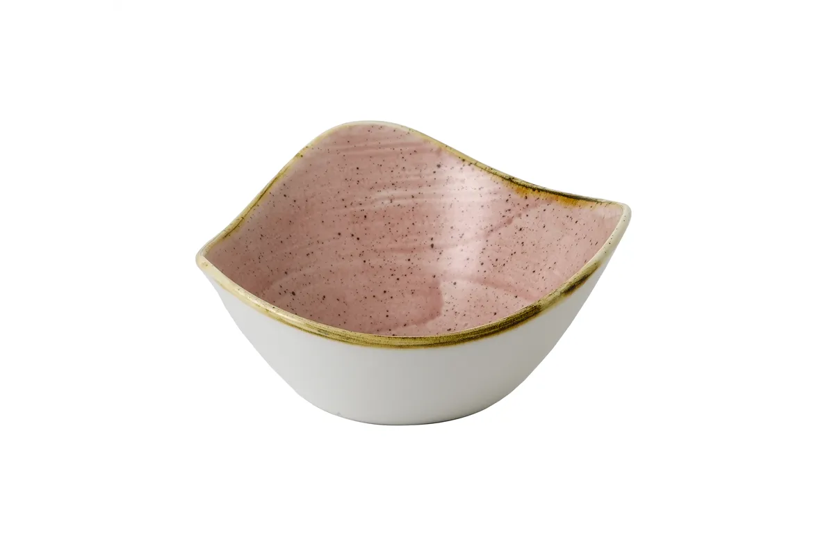 Miska trójkątna Stonecast Petal Pink 153 mm, 260 ml Churchill SPPSTRB61
