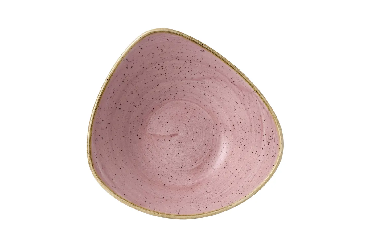 Miska trójkątna Stonecast Petal Pink 235 mm, 600 ml Churchill SPPSTRB91